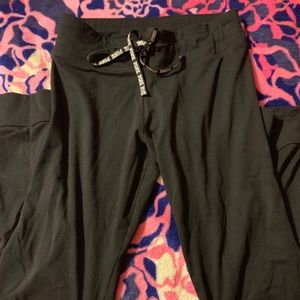 PINK legging with tie waist size small